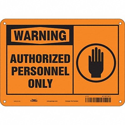 Safety Sign 7 in x 10 in Polyethylene