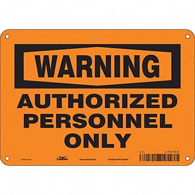 Safety Sign 7 inx10 in Polyethylene