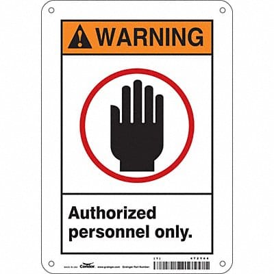 Safety Sign 10 inx7 in Polyethylene