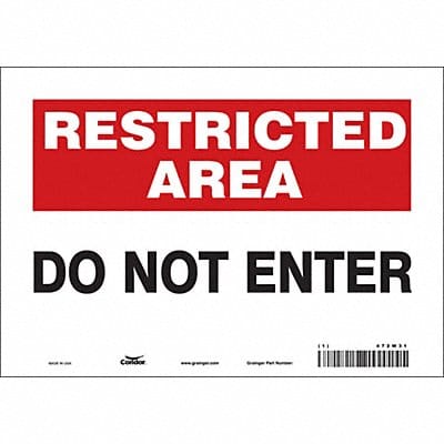 Safety Sign 7 inx10 in Vinyl