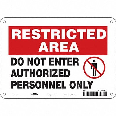 J7025 Safety Sign DO NOT ENTER 7 x10