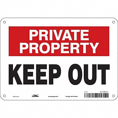 Safety Sign 7 in x 10 in Polyethylene