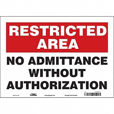 Safety Sign 10 inx14 in Vinyl