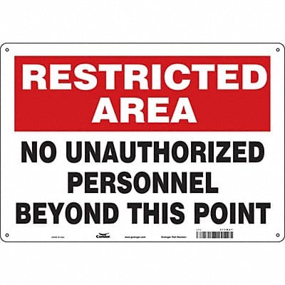 Safety Sign 14 inx20 in Aluminum
