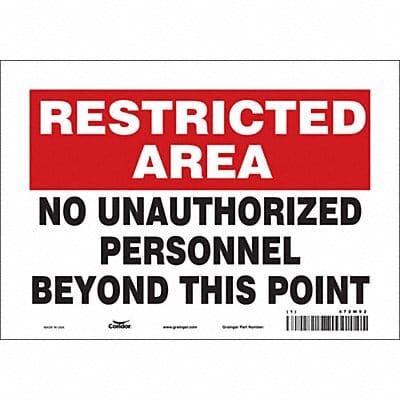 Safety Sign 7 inx10 in Vinyl