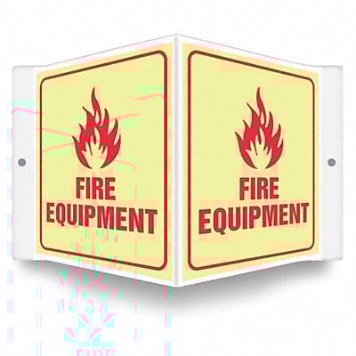 Safety Sign 6 inx8 1/2 in PETG