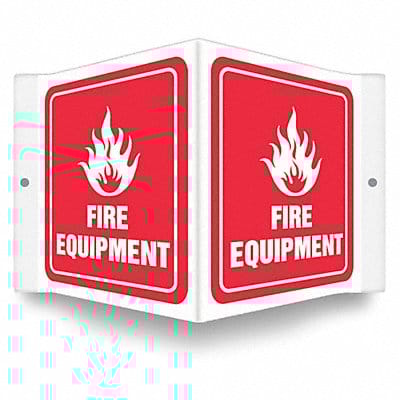Safety Sign 6 in x 8 1/2 in PETG