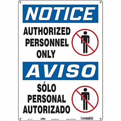 Safety Sign 20 inx14 in Polyethylene