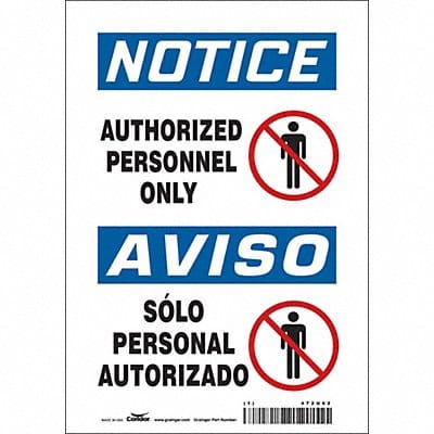 Safety Sign 10 inx7 in Vinyl