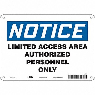 Safety Sign 7 inx10 in Polyethylene