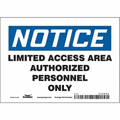 Safety Sign 5 inx7 in Vinyl