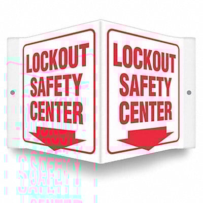 Safety Sign 6 inx8 1/2 in PETG