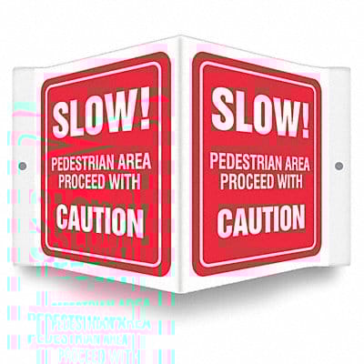 Safety Sign 6 inx8 1/2 in PETG