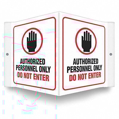 Safety Sign 6 inx8 1/2 in PETG