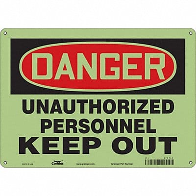 Safety Sign 10 in x 14 in Polyethylene