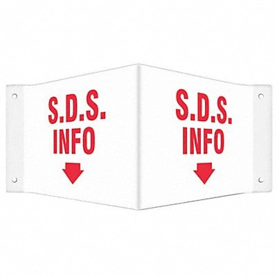 Safety Sign 8 inx18 in PETG