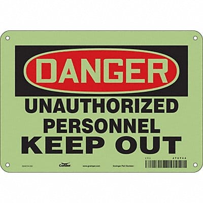 Safety Sign 7 in x 10 in Aluminum
