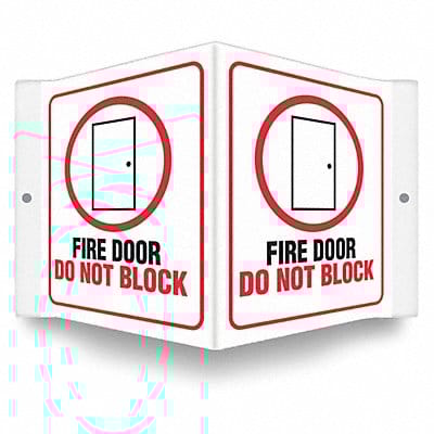 Safety Sign 6 in x 8 1/2 in PETG