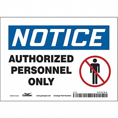 Safety Sign 5 inx7 in Vinyl