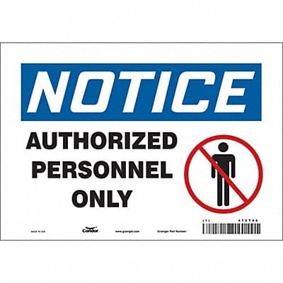 Safety Sign 7 inx10 in Vinyl