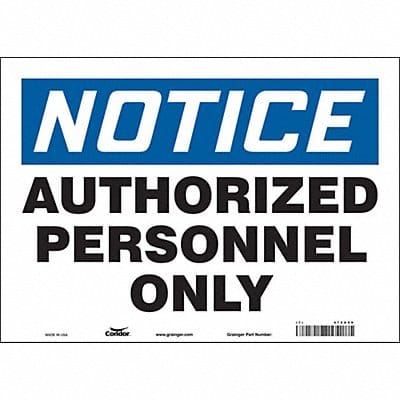 Safety Sign 10 inx14 in Vinyl