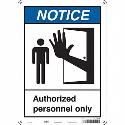 Safety Sign 14 inx10 in Polyethylene
