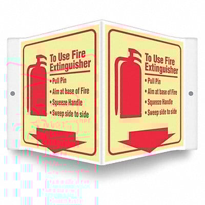 Safety Sign 6 inx8 1/2 in PETG