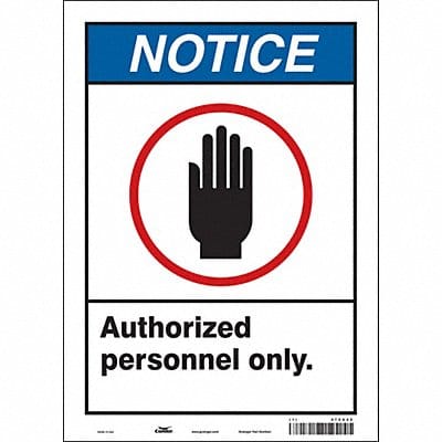 Safety Sign 14 inx10 in Vinyl
