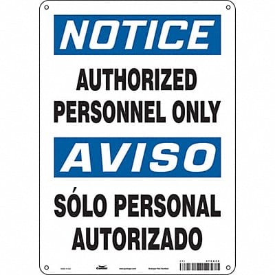 Safety Sign 14 inx10 in Polyethylene