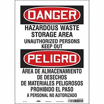 Safety Sign 14 inx10 in Vinyl