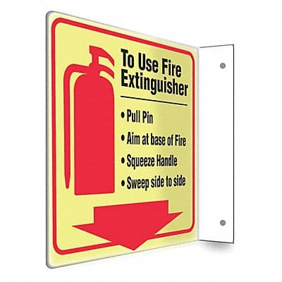 Safety Sign 8 inx8 in PETG