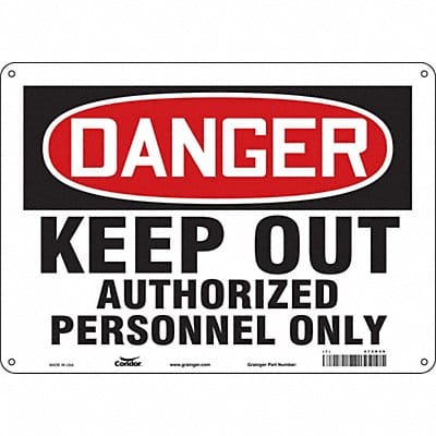 Safety Sign 10 inx14 in Polyethylene Safety Sign 10 inx14 in Polyethylene