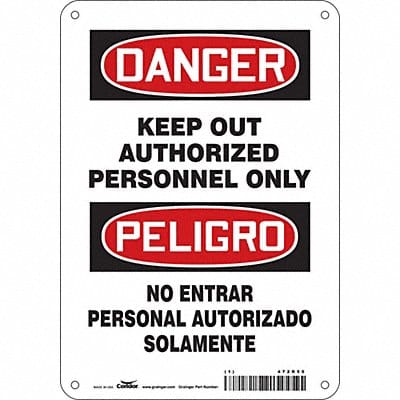 Safety Sign 10 inx7 in Polyethylene