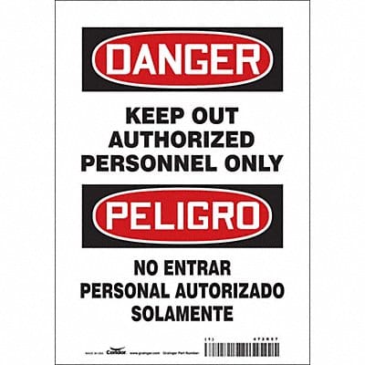 Safety Sign 10 in x 7 in Vinyl
