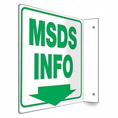 Safety Sign 8 inx8 in PETG