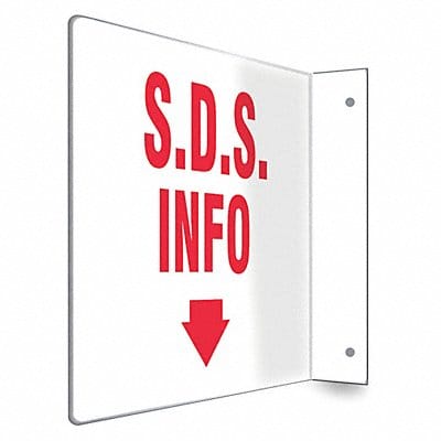 Safety Sign 8 inx12 in PETG