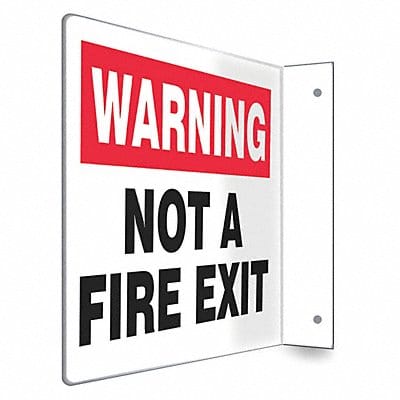 Safety Sign 8 in x 12 in PETG