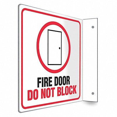 Safety Sign 8 in x 8 in PETG