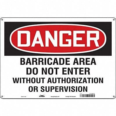 Safety Sign 14 in x 20 in Aluminum
