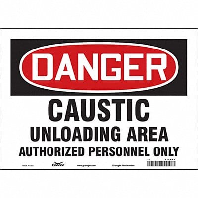 Safety Sign 10 in x 14 in Vinyl