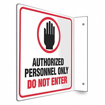 Safety Sign 8 inx8 in PETG