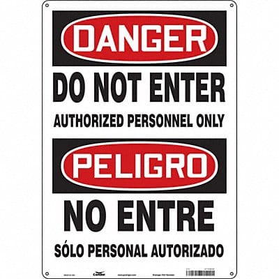 Safety Sign 20 in x 14 in Aluminum