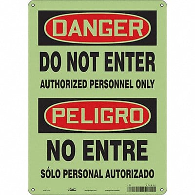 Safety Sign 14 in x 10 in Polyethylene