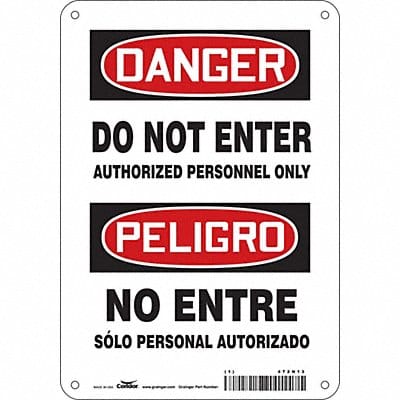 Safety Sign 10 inx7 in Polyethylene