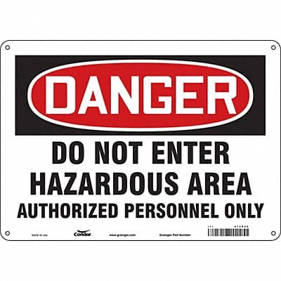K1920 Safety Sign 10 inx14 in Vinyl