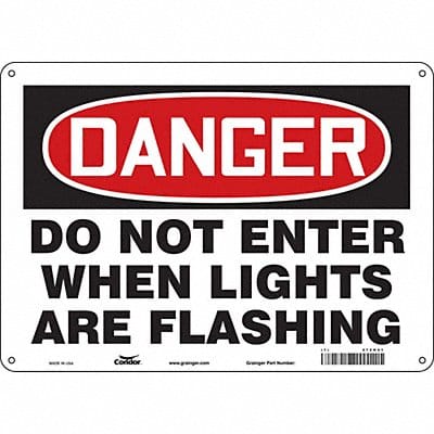 Safety Sign 10 inx14 in Aluminum