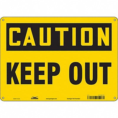 Safety Sign 10 inx14 in Aluminum