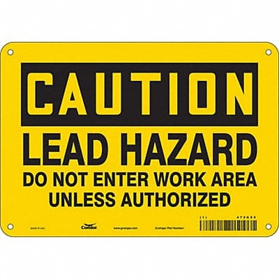Safety Sign 7 inx10 in Polyethylene