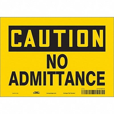 Safety Sign 7 in x 10 in Vinyl