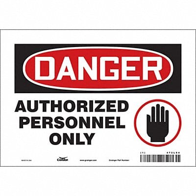 Safety Sign 7 in x 10 in Vinyl
